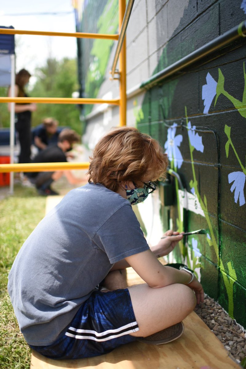 ProjectJericho's tweet image. A lot can happen in a week! 🚲🎨🌱 #hopeaheadmural