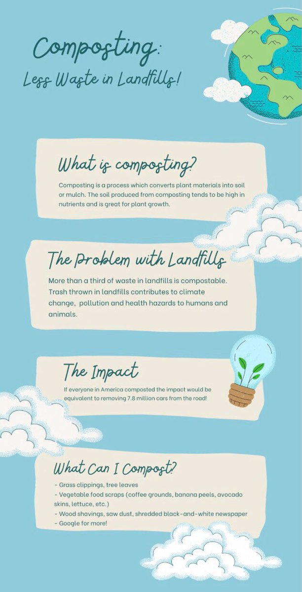 lhscommunitycl1's tweet photo. Learn to start composting today! And encourage your family and friend too! https://t.co/DcU0KNPtHy
