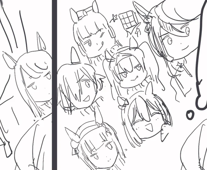 1人15秒くらいで描こうとするな 