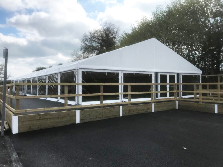 customcoversltd's tweet photo. 12m x 30m Bar Tension marquee installed and signed off last week, this one with Condensation Barrier linings.
One of the many sales of standard structures supplied as customers get ready for June 21st full reopening of the economy #madebycustomcovers #temporarystructure https://t.co/7nWgH6QY2Y