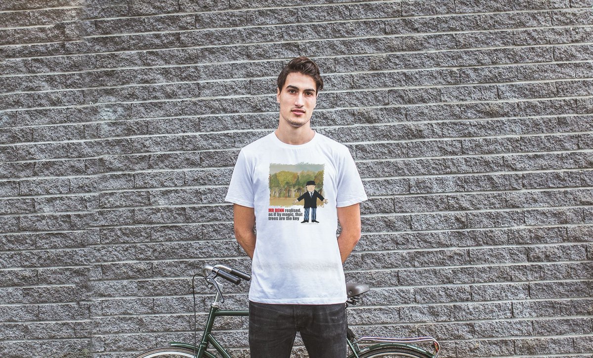 I have Fabulous Mr Benn t-shirt to give away. Just RT this tweet to be in with a chance of winning it. The winner will be chosen one week from today. 
Please visit @WordForestOrg and support their reforestation work if you can.
Thank you, and Good Luck!