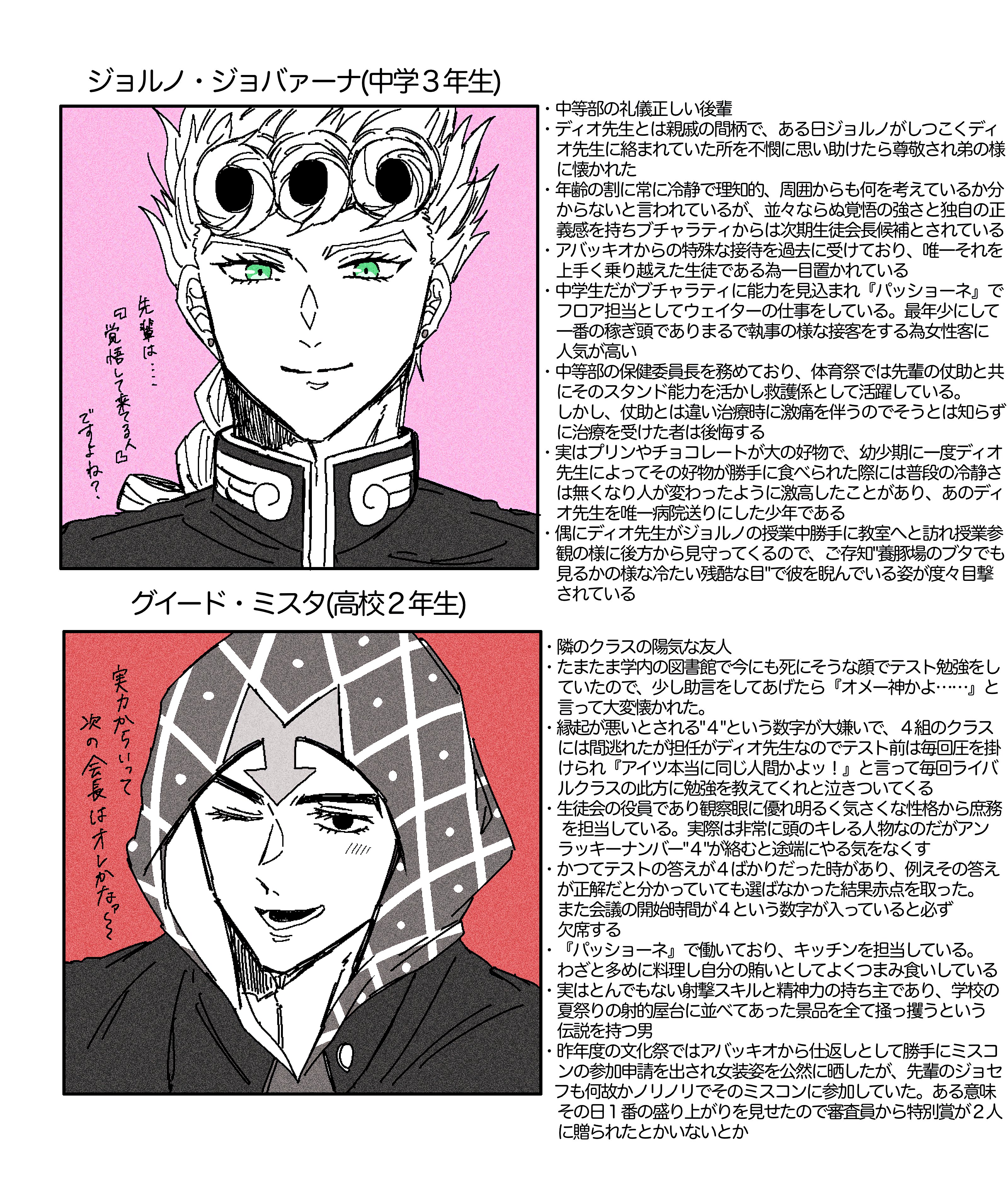 めらん ジoジoプラス ジョジョ夢 ｎ番煎じネタ 学パロ T Co Rwdtgpsv3f Twitter