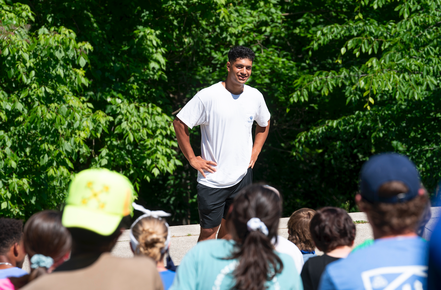wlunews's tweet photo. For Mustafa Alkhatib ’23, it was a chance to explore something new. “I wasn’t that great of a public speaker before this class,” he said, “but we learned a lot about how to engage an audience, and I had a great time." https://t.co/ybYbXJtadp. #WashingtonAndLee #WLUSpringTerm https://t.co/yuXzFieaO6