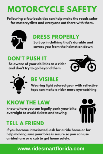 RideSmartFL's tweet photo. Use these 5 safety tips to keep you from becoming the next statistic. #ridesmartfl #motorcyclesafety https://t.co/XBJB56MbTN
