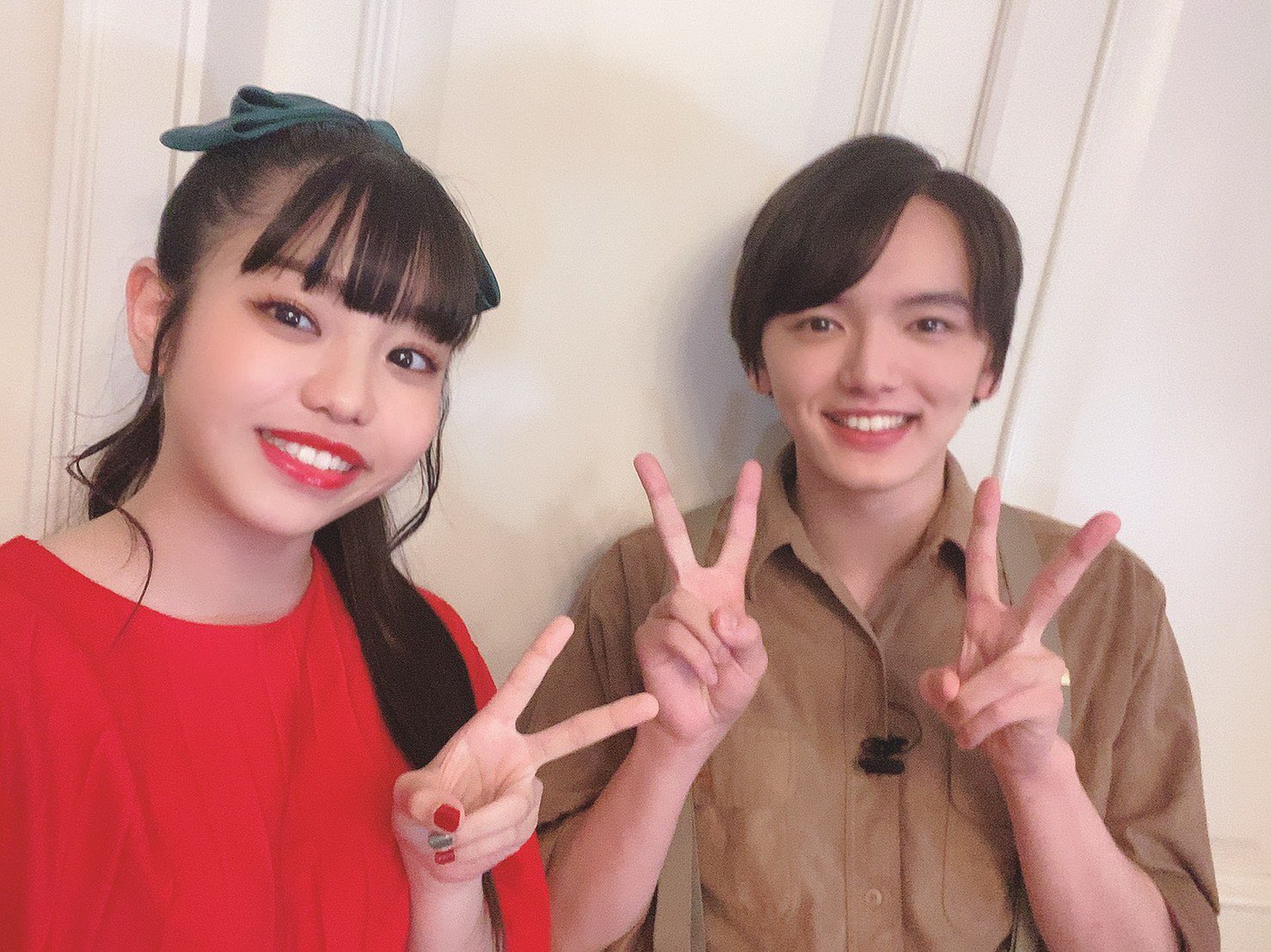 佐藤日向 新じゃが役の濱田さん 私があまり稽古に 参加出来ていないのを気に掛けてくださって なんて優しい少年なのだ 笑顔が眩しい となっておりました 私が特に好きだったのは 赤いスイートピーの 芋だから の表情です笑 とにかくいいねと