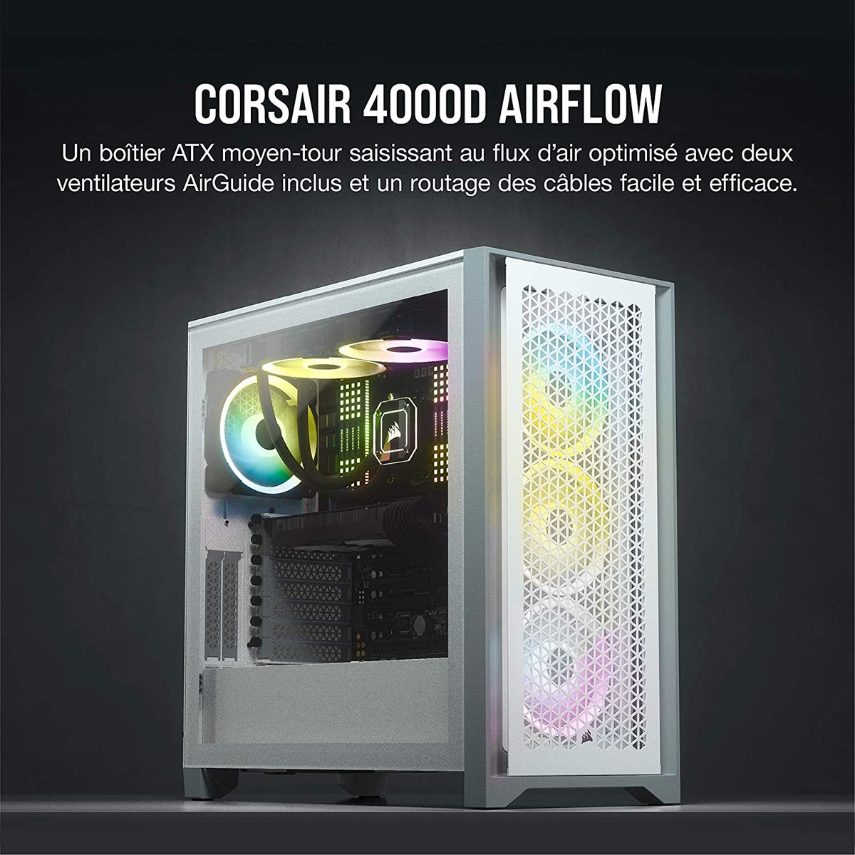 FRhardware's tweet photo. AFFAIRE EN OR 😍 Boitier PC Corsair 4000D
63€ au lieu de 100€ 💎https://t.co/SloLClP3nY https://t.co/mbmp6vt5zw