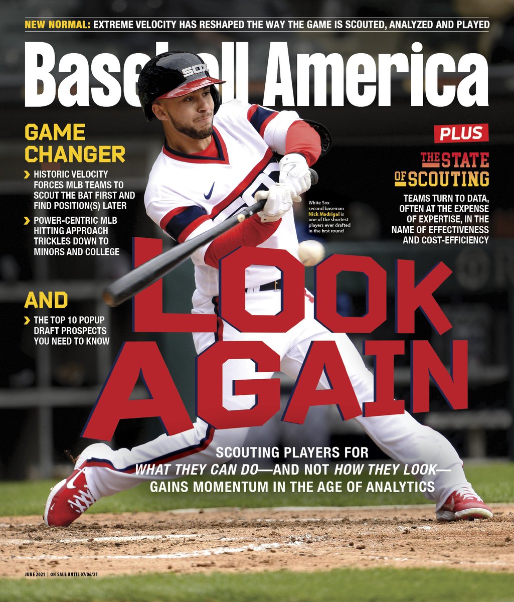 Nick Madrigal is on our June cover 😎 This month's issue takes you inside modern scouting + how baseball has changed at every level. BA subscribers get early access now in our app! Download here: baseballamerica.com/mobile-app/