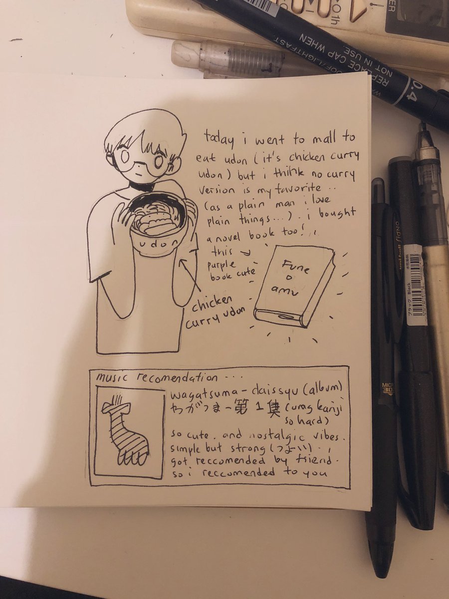 i bought new sketchbook and i think i love writing (and drawing) 