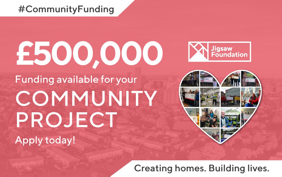 Do you need SUPPORT with FUNDING for a neighbourhood PROJECT in #Manchester #Bury #Oldham? #JigsawFoundation #CommunityFunding Then visit bit.ly/3ad90LQ to see how we can help. ❤️