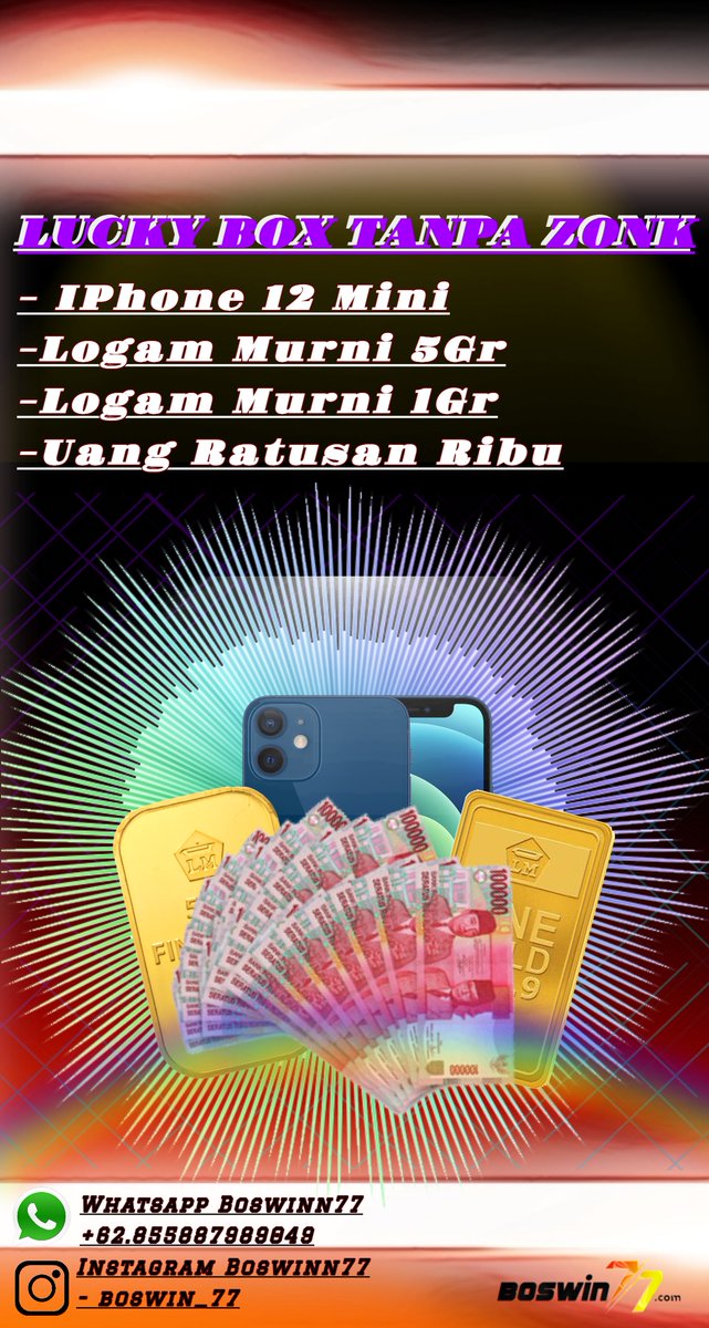 boswin77's tweet photo. Hadiah Lucky Box Tanpa Zonk!!! | BOSWIN77

#boswin77 #boswin #win77 #bos77 #agenslotonline #agenslot #daftarslotonline #slotterpercaya #bandarslotonline #bandaronline #pragmatic #pgsoft #slotgacor #slotonfire  #slotindonesia #slotgames #pokergames #casinogames #situsjudionline https://t.co/iYfgJjTYhl