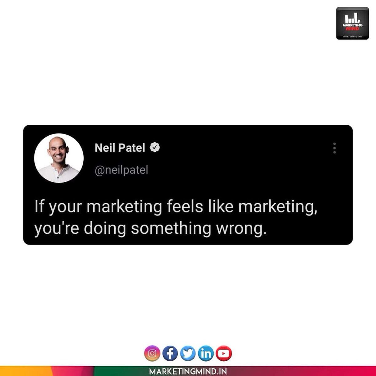 MarketingMind_'s tweet photo. Agree?

#MarketingMind https://t.co/AbltPG24w0