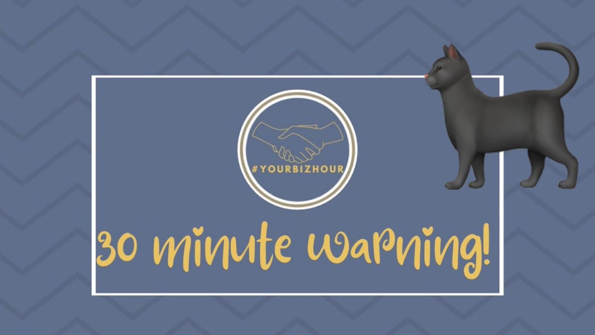 YourBizHour's tweet photo. We’ve nabbed our space on the sofa ready for another hour of #positive #smallbiz #community ... will you be there🤞see you in half an hour! #YourBizHour 🐈‍⬛ https://t.co/Mrz7XSxBPC
