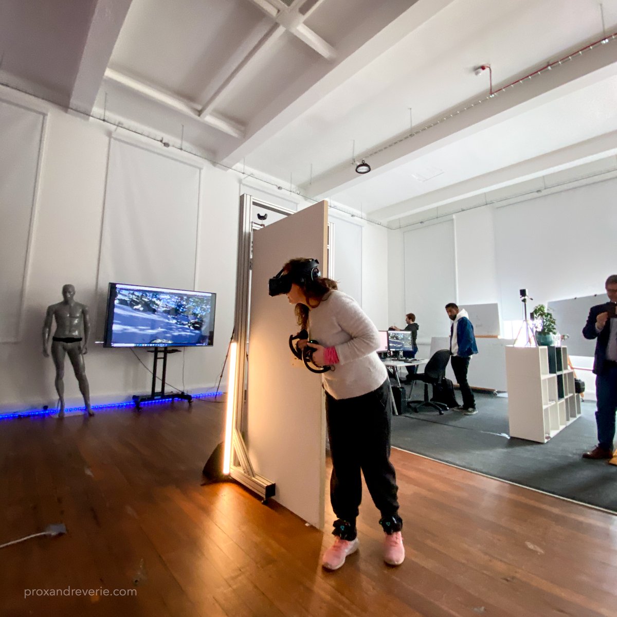 Sneak peek! 👀

Early users of the prototype labs stepping between worlds through our physical/virtual hybrid #innovation 'threshold' as part of Shapeshifter – an #immersivetheatre metaverse experience releasing late 2021

Thanks to <a href="/XR_Stories/">XR Stories</a> for the R&amp;D funding support!