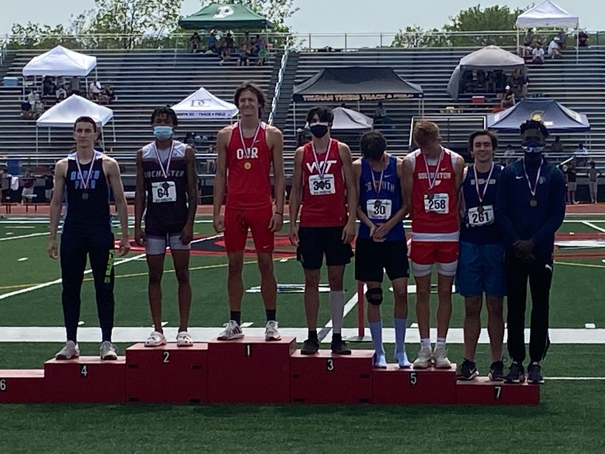 Chi_Athletics's tweet photo. ZaQuan Bruton and Marquise Fields represented Chichester at the PIAA District I Championships.  ZaQuan captured 2nd in High Jump, earning a spot at PIAA Track and Field State Championships this weekend Shippensburg University. Go ZaQuan!  Chi is cheering for  you! https://t.co/7gWBSfz5ih