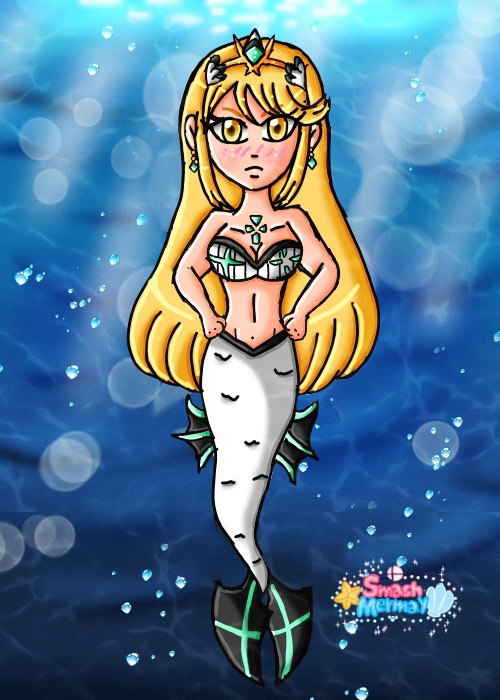 #Mythra #XenobladeChronicles2 #nintendo #mermay2021 
Twenty-fourth and last drawing of the Smash Mermay with Mythra just watching you and finding you a pervert.