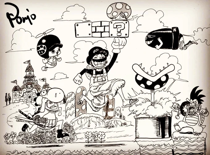 Super mario bros.×ONE PIECE

 #ONEPIECE #ルフィ #スーパーマリオ #mario #マリオ 