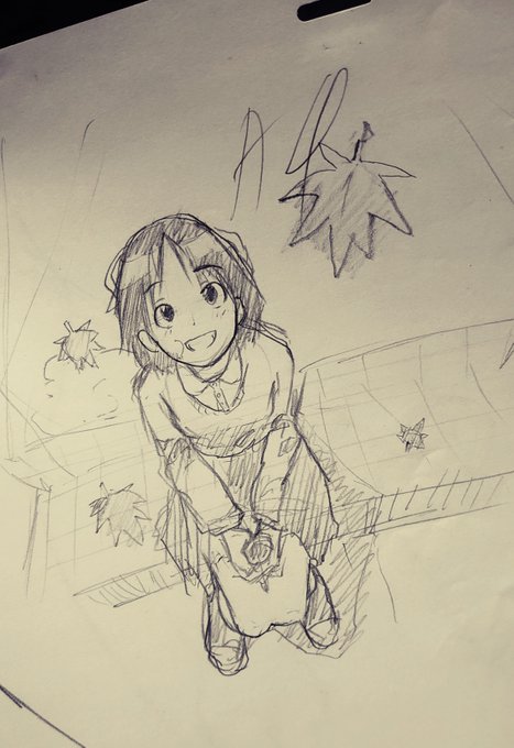 当時から動画の下描きの余白に関係無い落描きを描いてしまう奴だった 
可愛いな学生の頃の絵 