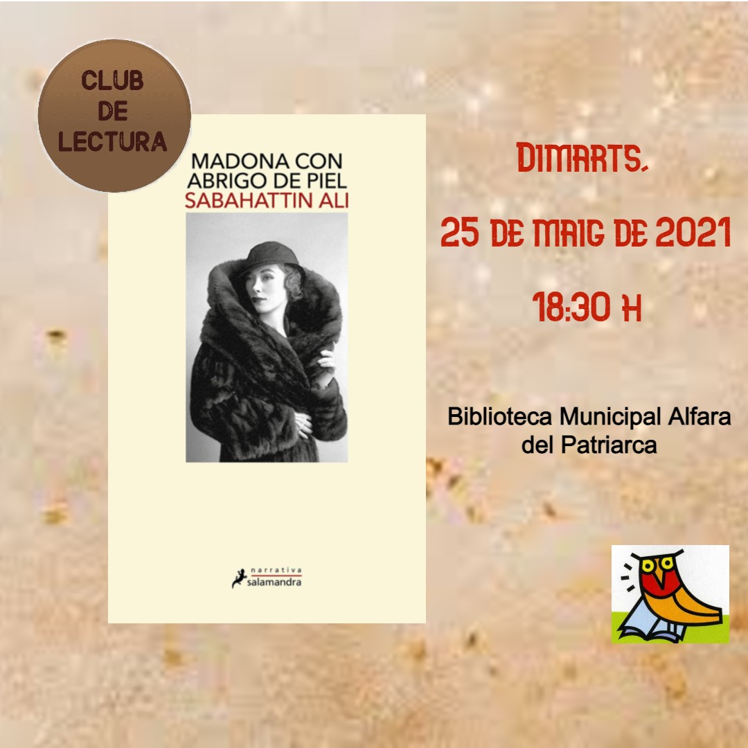 🅒🅛🅤🅑 🅓🅔 🅛🅔🅒🅣🅤🅡🅐
Demà tornem a reunir-nos per comentar un clàssic de la literatura turca del segle XX. 
Què amaga el misteriós rostre de la Madona?
Intentarem esbrinar-ho!
#ClubdelecturaAlfaradelPatriarca #Alfarallig