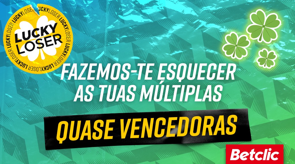 BetclicPortugal's tweet photo. 🍀 #LuckyLoser: Lyon, Nápoles, Chelsea.... Este fim de semana perdeste uma múltipla por causa de 1 jogo? Vamos sortear 10€ de Bónus para 10 pessoas.

➡️ Dá RT
➡️ Comenta com o print da tua aposta perdida + User Betclic

1 comentário por pessoa.
Vencedores anunciados amanhã. https://t.co/2iAvyomVQV