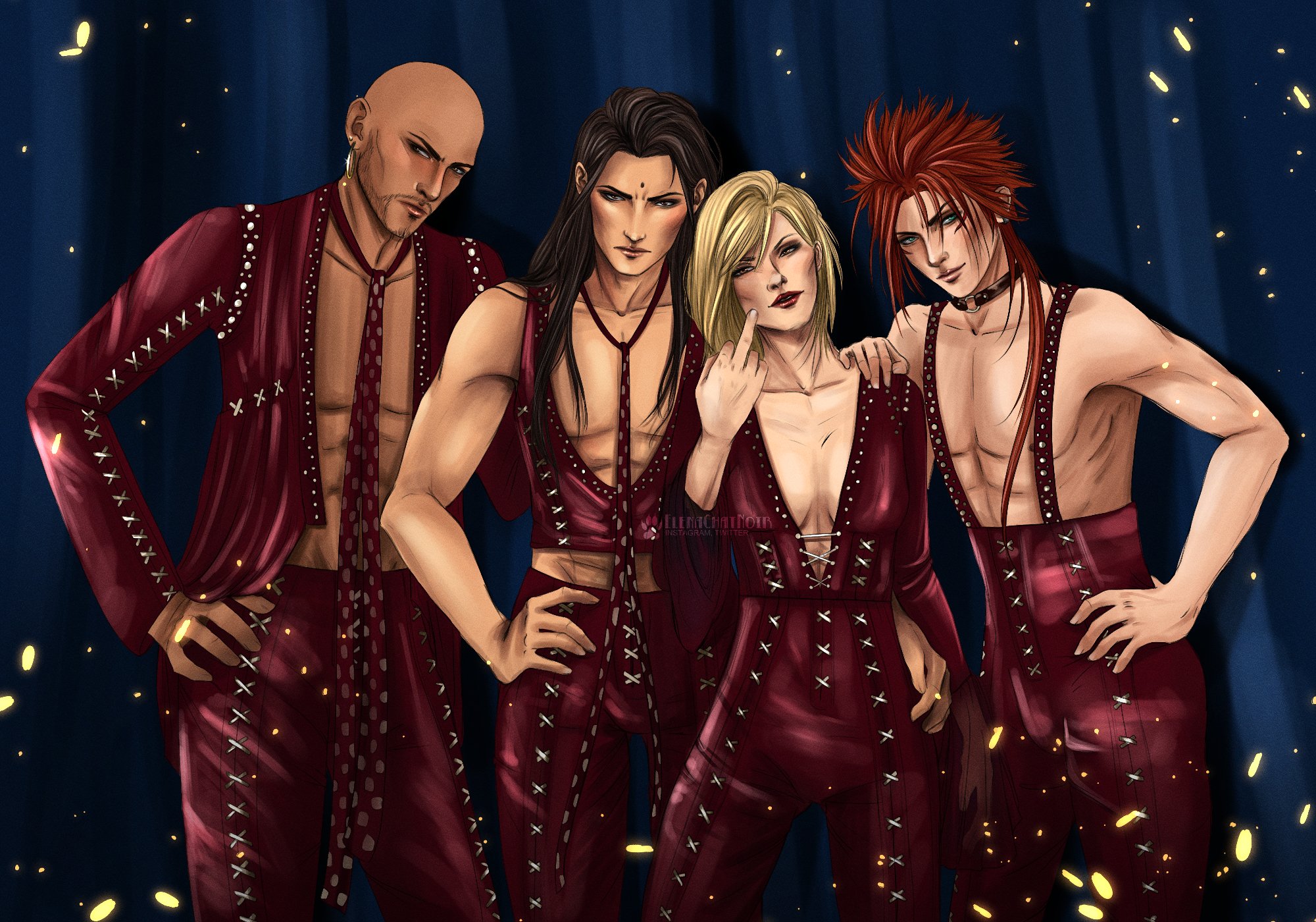 Elenachatnoir I Knew The Moment I Saw Maneskin Outfit I Needed To Put The Turks In That Theturks Reno Rude Elena Tseng イリーナ レノ ルード ツォン Ff7 Ff7r Finalfantasyviiremake