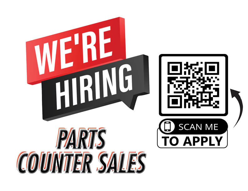 TC_Implement's tweet image. Now Hiring for Parts Counter Sales in Rock Valley, IA. 
Competitive Wage • Benefits • IRA + Percentage Match • Paid Holidays + Vacation & more! SCAN QR code to apply! @TC_Implement #Jobs #nowhiring #tc_implement