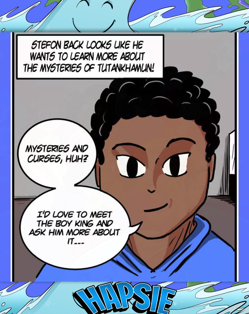 HapsieComic's tweet photo. Stefon back steps back in time to explore the history of the boy King!

🧠 Check out the rest of the story here >>> https://t.co/ifGFZJFzZb

#HAPSIE #comic #lowwasteliving #climatechangeisrea https://t.co/wMSHP1TmNX