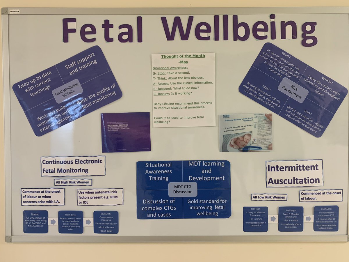 Raising the profile of Fetal Wellbeing with our new notice board! @beccyeggleston1 @s_elmalak @NTeesHpoolNHSFT #fmlnetwork #monitoringmay