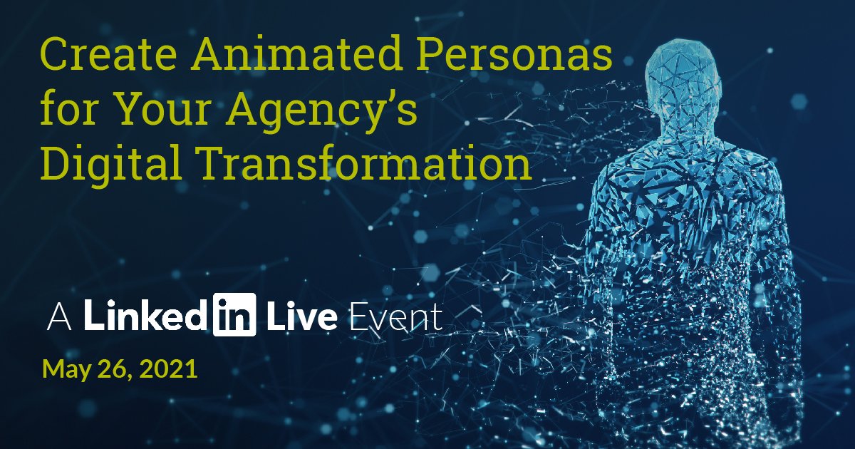 Don’t miss #NCI’s CTO Allen Badeau and <a href="/TanjoHQ/">Tanjo</a>'s CEO Richard Boyd LinkedIn live presentation, Create Animated Personas for Your Agency’s Digital Transformation on May 26 at 11:30 AM EDT. bit.ly/3veLXKx #AnimatedPersonas #SimulatedPersonas #AI #MachineLearning