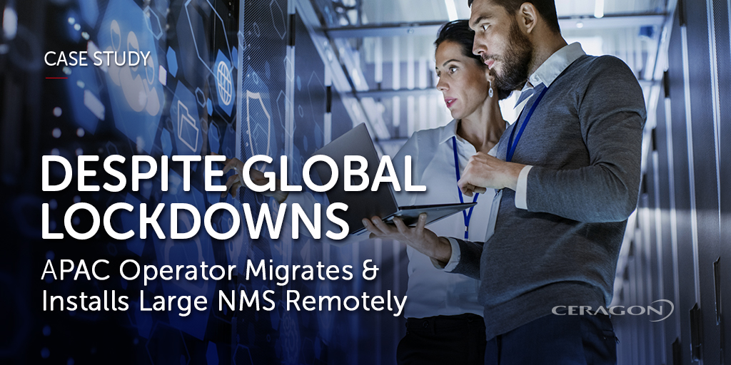 Ceragon's tweet image. How did Ceragon successfully migrate a leading APAC operator’s system remotely during global lockdowns? Find out: bit.ly/3fKejpp   #networkmigration #wirelessnetworks #wirelessnetwork