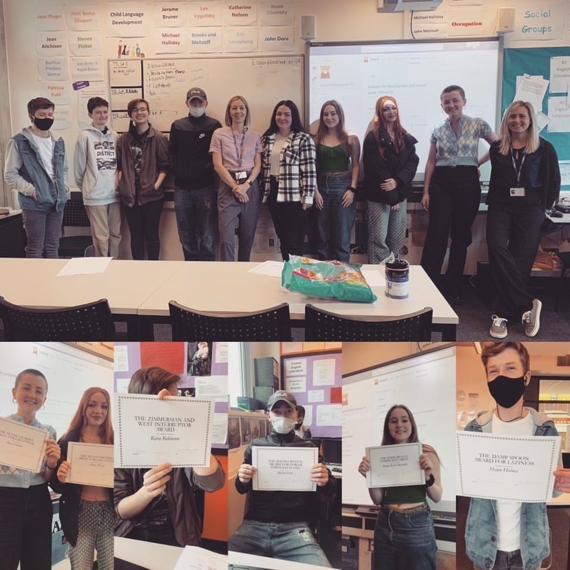 L6FC's tweet image. On Friday, we said goodbye to our Year 13 A Level English Literature and Language students. They marked the occasion with their own awards ceremony! 🏆

We wish you the best of luck with your next steps! ⭐