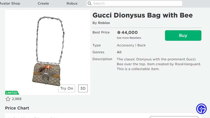 Rex Woodbury On Twitter A Virtual Gucci Bag In Roblox Sold For 350 000 Robux Or About 4 100 The Real World Version Of The Purse Costs 3 400 - a virtual gucci bag in roblox sold for bag of robux Rex Woodbury On Twitter A Virtual Gucci Bag In Roblox Sold For 350 000 Robux Or About 4 100 The Real World Version Of The Purse Costs 3 400 - bag of robux