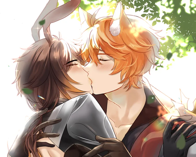I'm late for kiss day.. but it's ok bc they kith everyday:)

 #タル鍾 #tartali 