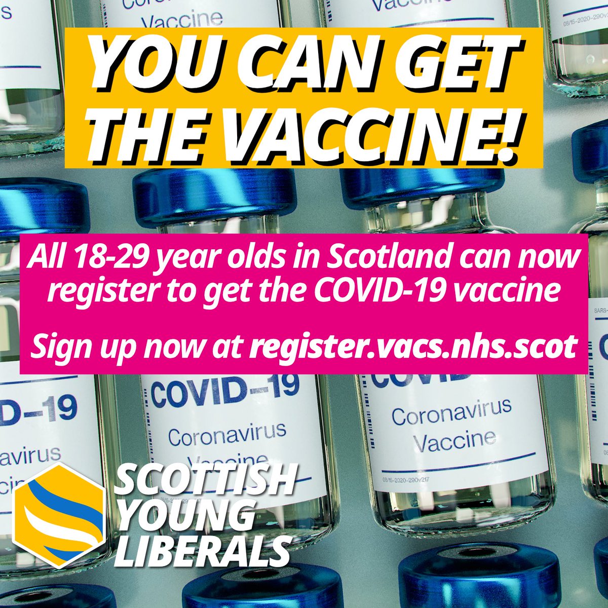 Get the jag! Register.vacs.nhs.scot