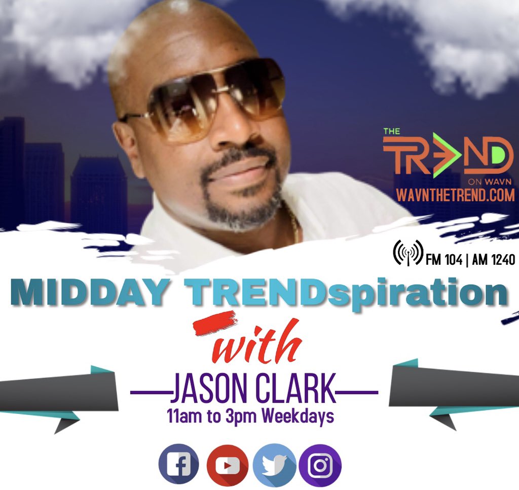 WAVNTheTrend's tweet image. Alright yall! He’s about to kick this MARVELOUS MONDAY off! It’s your FAVORITE DJ, @ItsJasonClark , getting ready to take us to church with Midday TRENDspiration and Memphis Music Hour!! All of this is happening from 11-3! Y’all already know what tuh do!Grab those HG Aprons‼️