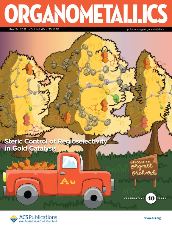 Orgmet_ACS's tweet photo. Our latest @Orgmet_ACS issue is out today, and on the cover a welcome to "Orgmet Orchards,"  where you can pick your own gold complex to harvest your desired apples and oranges. Please read the article and the whole issue here: https://t.co/DvfSVkeUna @ACSPublications https://t.co/SrVbaKDcVg
