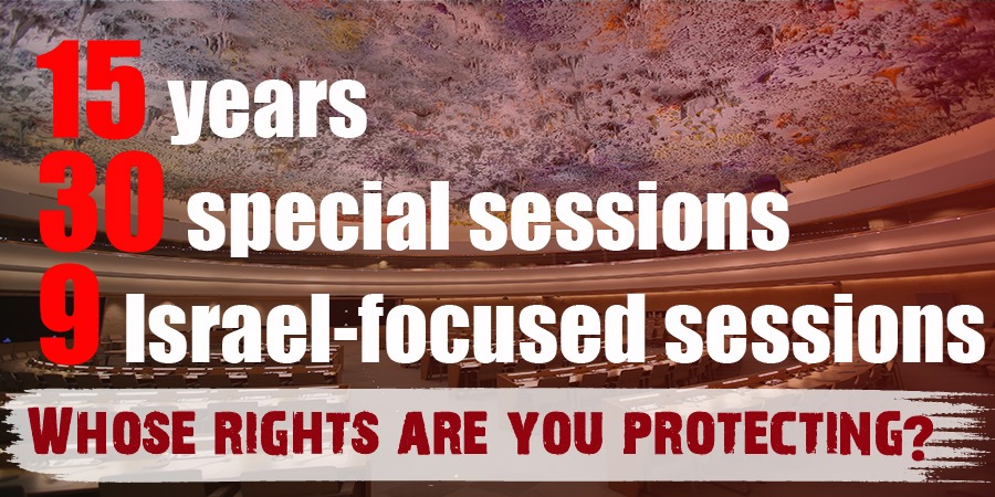 The <a href="/UN_HRC/">UN Human Rights Council</a> will meet on Thursday for another Israel-bashing session.

The inherent anti-Israel bias at the #UNHRC should worry any democracy which truly cares about #humanrights.