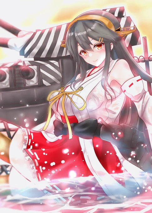榛名ちゃ!! #艦これ #榛名 https://t.co/325T5XmGke 