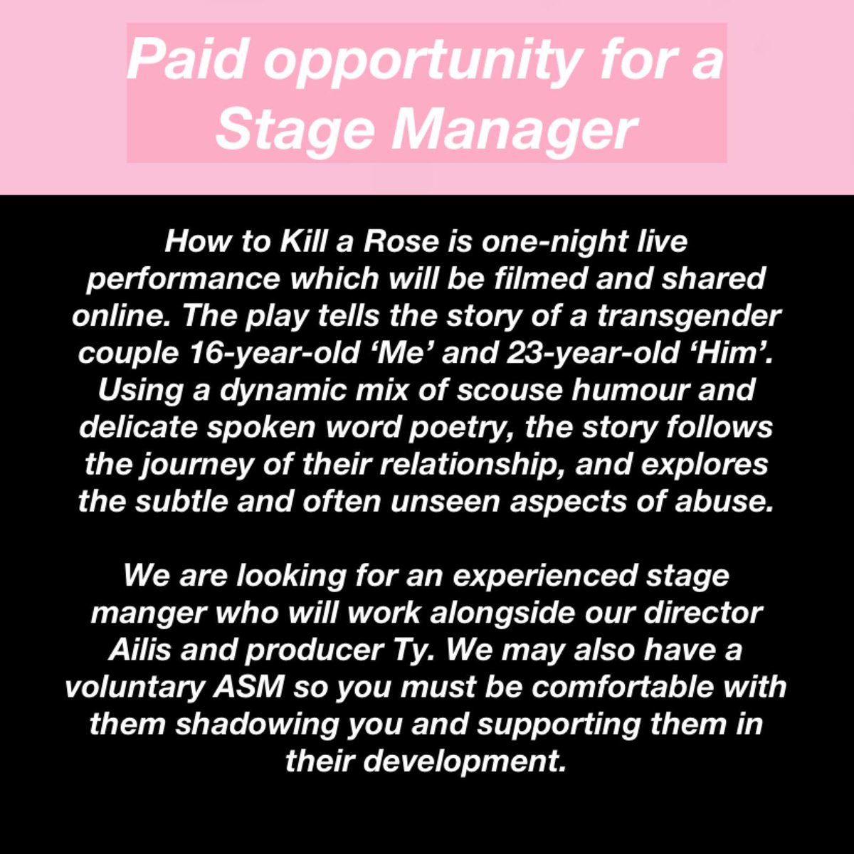 transcend theatre tweet media