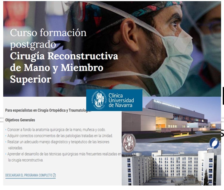 drpajares's tweet photo. Llenos de entusiasmo estrenamos nuestro programa Fellowship para Cirugía Reconstructiva de la Mano
Gracias a la @clinicanavarra por la oportunidad, y deseando que os animéis a acompañarnos en esta fructífera y fantástica estancia!!
Visita nuestra web e infórmate https://t.co/5JUCYY2Q0D