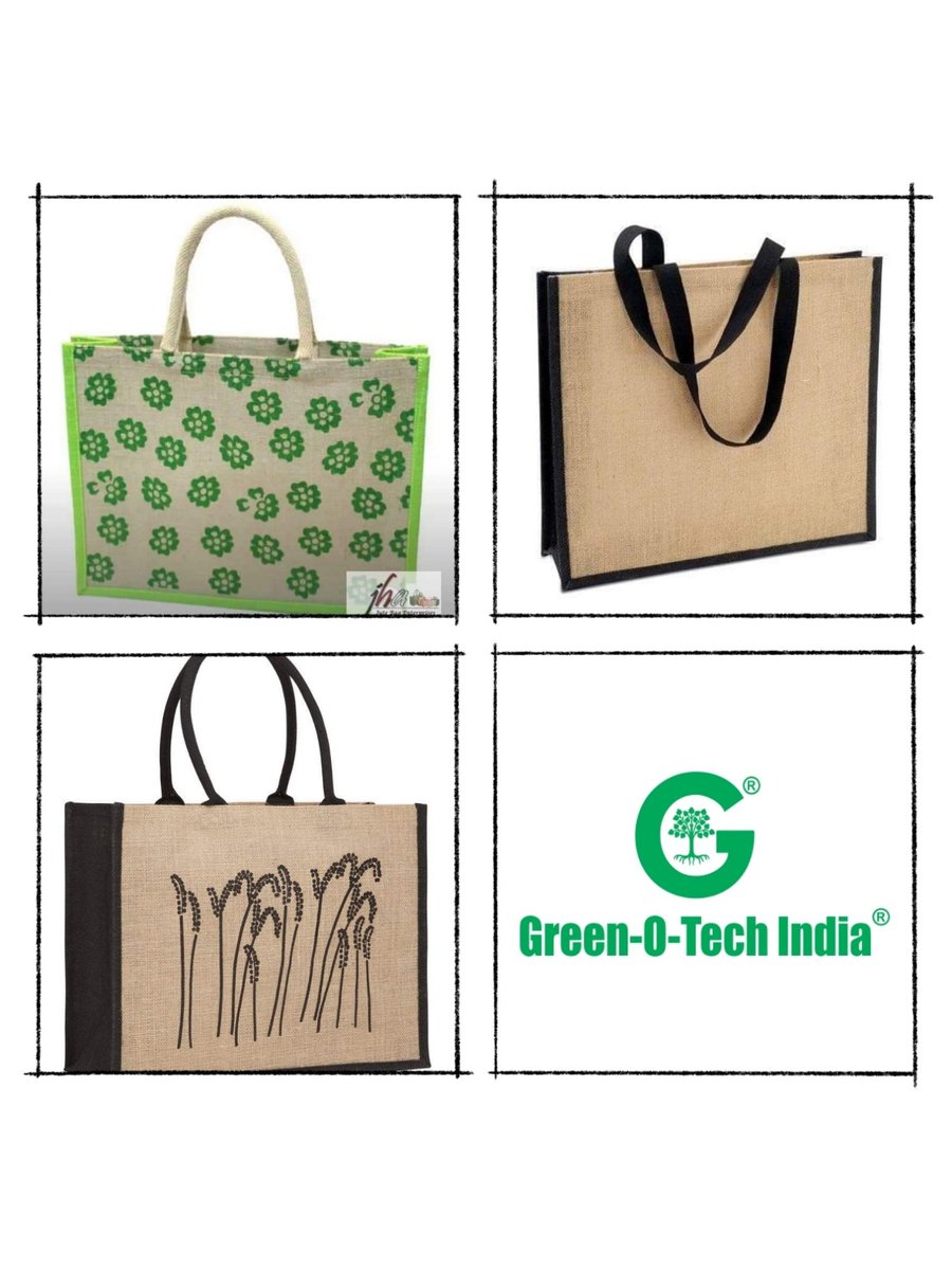 #AdoptJute 

Adopt Jute Bag and say to Plastic bags. High quality jute bag manufacturer by Green-O-Tech India.

#SayNotoPtastic