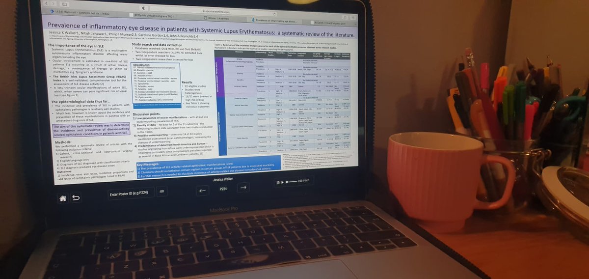 My poster at #RCOphthCongress2021 
epostersonline.com/rco2021/node/1……

Presenting a systematic review on ophthalmic manifestations in SLE.  Completed w/ the Academic Rheumatology and Ophthalmology departments at <a href="/SWBHnhs/">SWB NHS Trust</a> 

Please take a look, read, rate. Audio recording included.#Lupus
