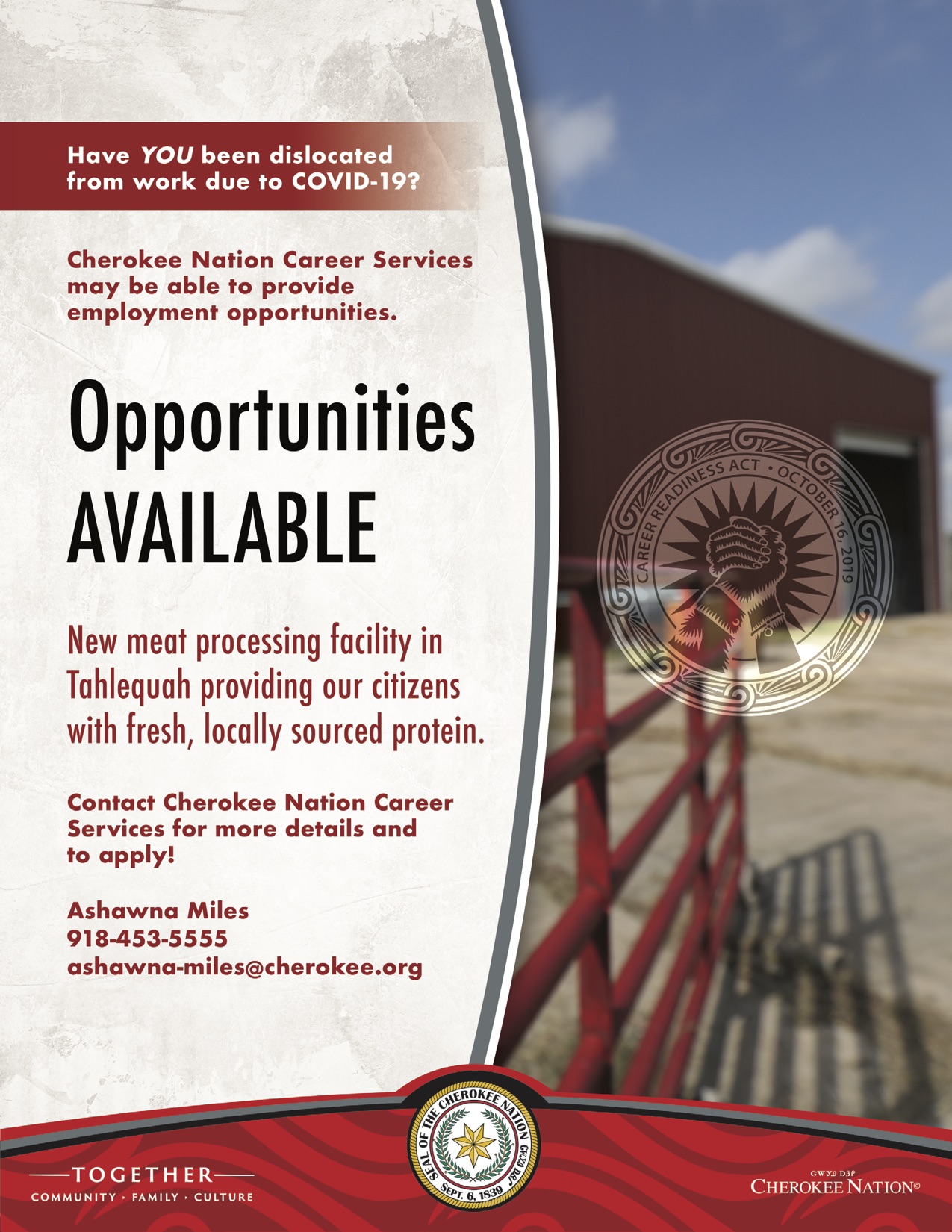 Cherokee Nation on Twitter "‼️Job opportunities Cherokee Nation is