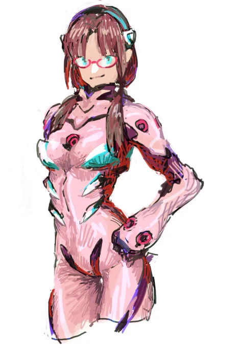 初めて描いたけどムズイキャラクターだなあ 