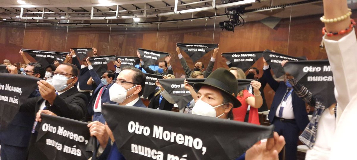BinomioRC's tweet photo. Firmes a los principios y consecuentes con un pueblo que ha sufrido la crueldad de un gobierno indolente, desde nuestros curules le decimos fuerte y claro: ¡Otro Moreno nunca más!

#LenínChao https://t.co/cOUBQtndLX