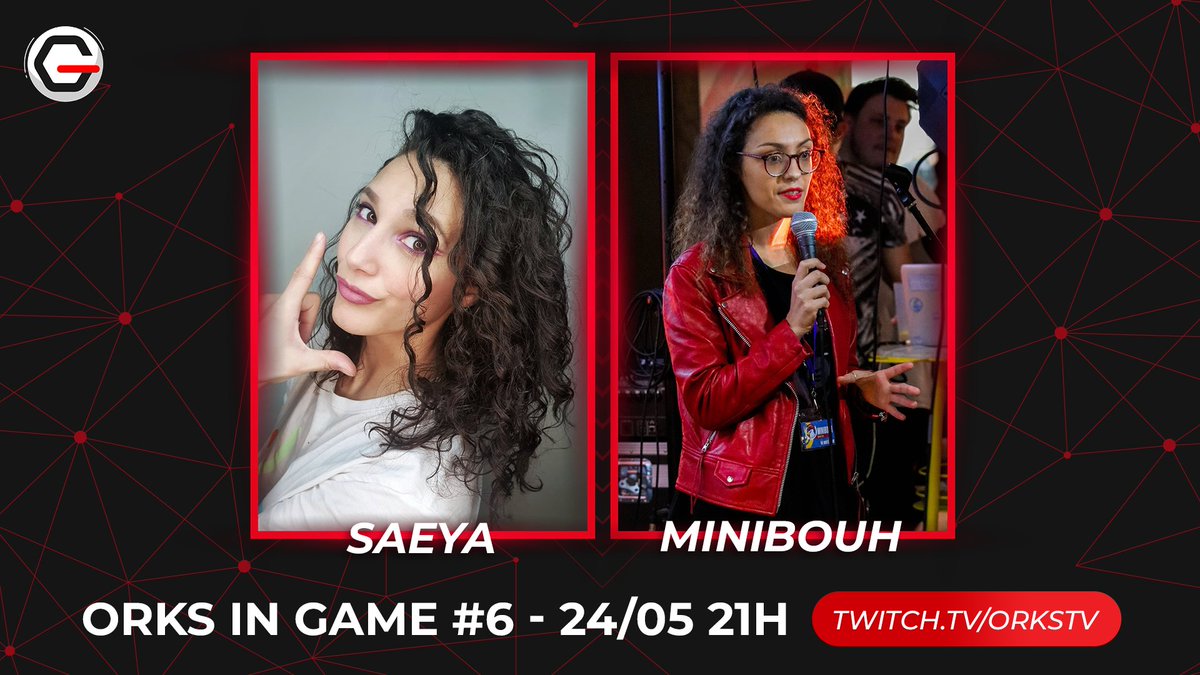 🎮ᴏʀᴋꜱ ɪɴ ɢᴀᴍᴇ🎮

⌚️H-2 avant l'#OIG n°6 sur Overwatch avec <a href="/Saeyaa_/">Saeya ~</a>, <a href="/mini_bouh/">MiniBouh, Lady of Kilnaish</a>, <a href="/Gensdame/">Damien JEANNEAU</a>, @_lily_jeanne et <a href="/MihommeMichel2/">orKs-Mihomme-Michel</a> !

📲 Au programme : mini-jeux, actu' de la semaine et interview ! 

➡️RDV à 21h sur twitch.tv/orkstv !