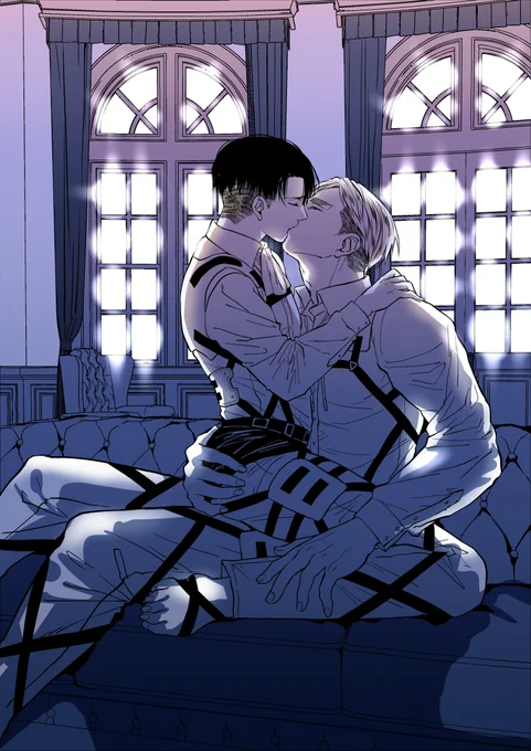#キスの日エルリ
 #エルリキスの日 
遅刻?彼らは毎日ちゅーしてますから! 