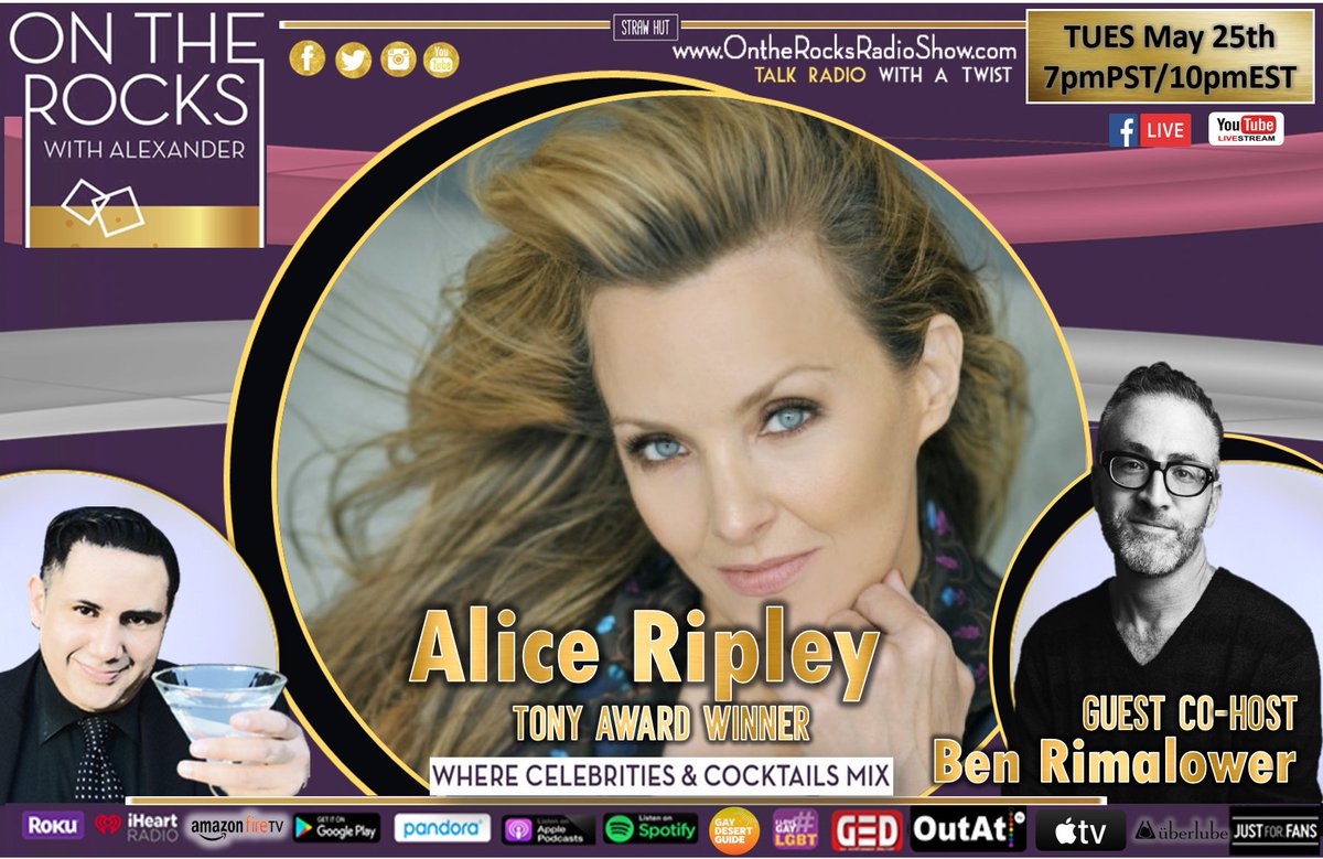 OntheRocksOnAir's tweet photo. Tues May 25th 7pmPT/10pmET #ontherocks LIVE @RIPLEYTHEBAND &amp; @BroadwayWorld @benrimalower chat @LBBMusical career &amp; more! Watch: https://t.co/IvwIbslSON FBWatch: @GEDmagazine @ILoveGayLGBT @AppleTV @amazonfiretv : @OutAt_TV #PodcastandChill #musicaltheatre #tonyawards #Broadway https://t.co/5bRd0ntRqa