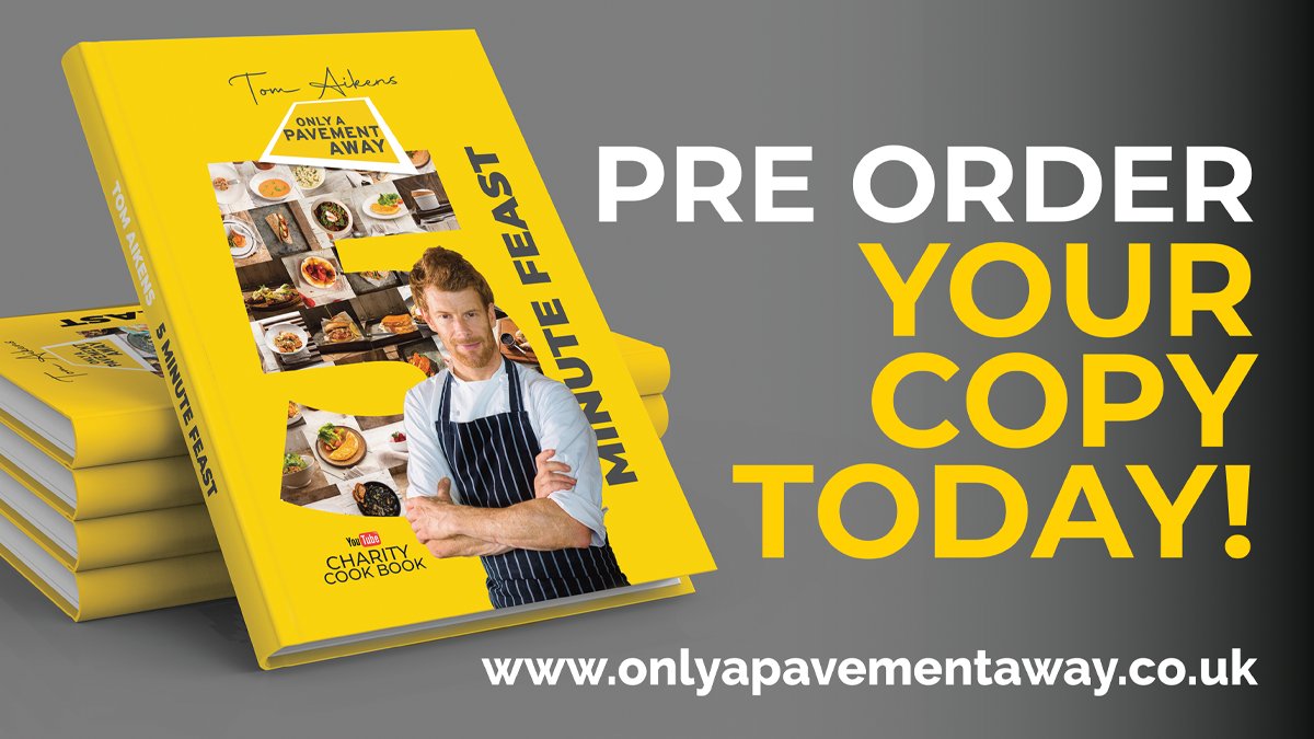 Only A Pavement Away (@apavementaway) on Twitter photo In need of some cooking inspiration?
Our <a href="/tomaikens/">Tom Aikens</a> charity cookbook is stuffed with over 50 delicious #fiveminutefeasts including <a href="/ChefTomKerridge/">Tom Kerridge</a> <a href="/cherish_finden/">Cherish Finden 黄淑柔 🇬🇧🇸🇬</a> <a href="/HeleneDarroze/">Helene Darroze</a> <a href="/_SocialCompany/">SOCIaL</a> <a href="/paulwelburn/">Paul Welburn</a> 😋❤
Order your copy today for just £15 bit.ly/OAPACookbook In need of some cooking inspiration?
Our <a href="/tomaikens/">Tom Aikens</a> charity cookbook is stuffed with over 50 delicious #fiveminutefeasts including <a href="/ChefTomKerridge/">Tom Kerridge</a> <a href="/cherish_finden/">Cherish Finden 黄淑柔 🇬🇧🇸🇬</a> <a href="/HeleneDarroze/">Helene Darroze</a> <a href="/_SocialCompany/">SOCIaL</a> <a href="/paulwelburn/">Paul Welburn</a> 😋❤
Order your copy today for just £15 bit.ly/OAPACookbook