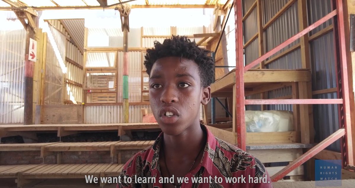 Teenage boy answering interview questions