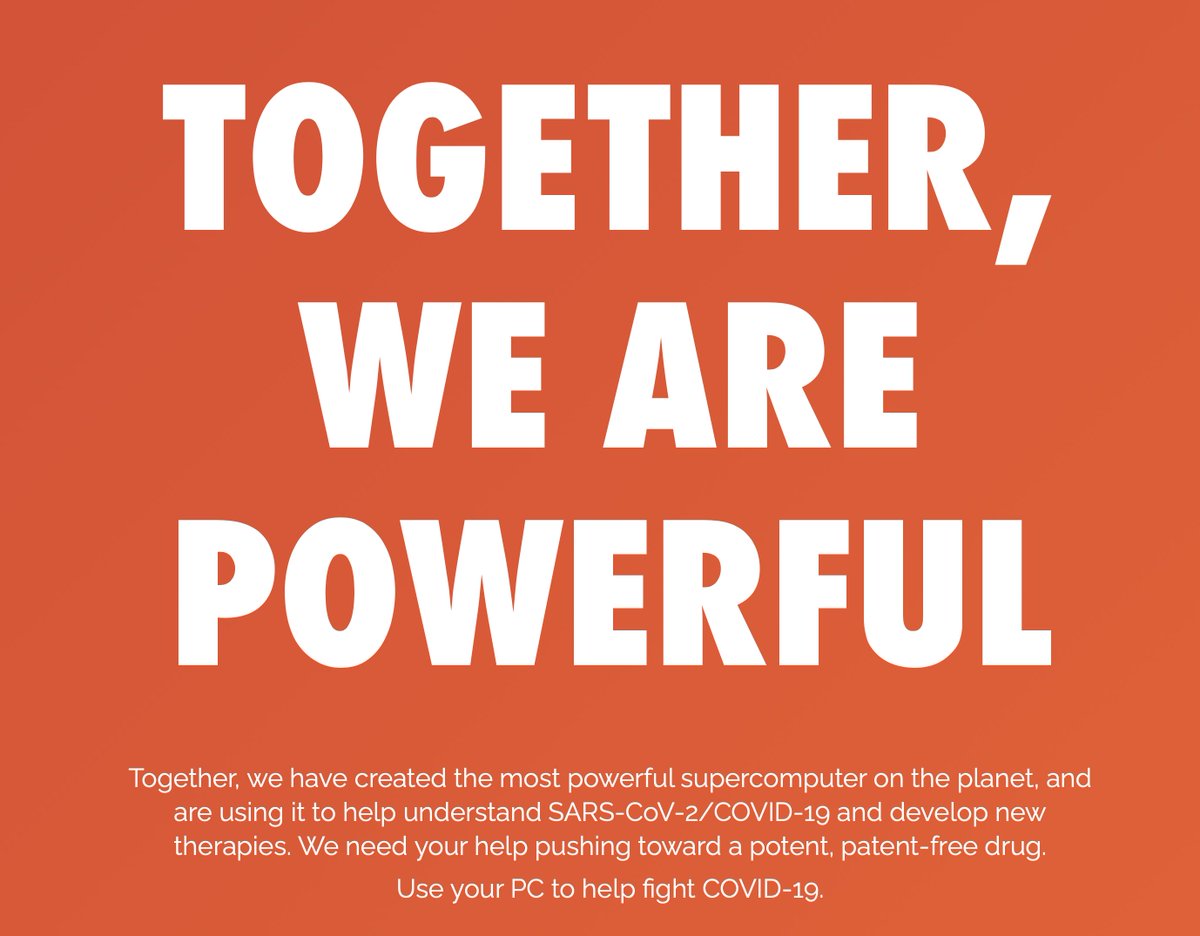 EricTopol's tweet image. An amazing 5★ story @foldingathome: over 1 million citizen scientists worked together to discover hidden antigen pockets of the #SARSCoV2, broke exascale, created the most powerful supercomputer on the planet
nature.com/articles/s4155… @NatureChemistry